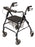 Lumex Walkabout Lite - 4 Wheel Rollator Black Adjustable Height / Lightweight / Folding Aluminum Frame - RJ4300K