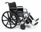 Traveler HD Heavy Duty - Bariatric Wheelchair Dual Axle Full Length Arm Elevating Legrest Black Upholstery 20 Inch Seat Width Adult 500 lbs. Weight Capacity - 3G010350