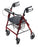 Graham-Field Lumex Walkabout 4 Wheel Rollator Burgundy Adjustable Height Aluminum Frame - RJ4302R