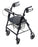 Graham-Field Lumex Walkabout 4 Wheel Rollator Black Adjustable Height Aluminum Frame - RJ4302K