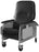 Lumex - Clinical Care Recliner Imperial Blue Vinyl 4 Swivel Caster - FR566G432