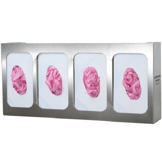 Bowman Dispensers GS-124 : Glove Box Dispenser - Quad With Dividers