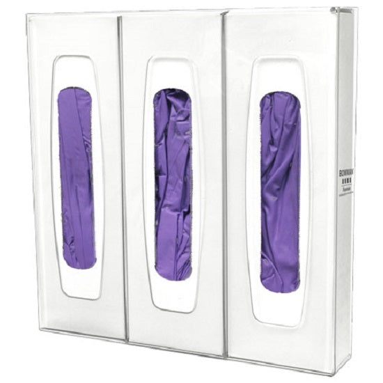 Bowman Dispensers GL036-0111 : Glove Box Dispenser - Extra Long - Triple With Dividers