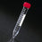 Globe Scientific - Centrifuge Tube Conical Bottom Plain 17 X 120 mm 15 mL Red Screw Cap Acrylic Tube - 6267