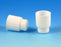 Globe Scientific Stopper, Plug 16 mm, White, Polyethylene, Hollow, High Grip - 116132