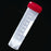 Globe Scientific Transport Tube Conical Bottom, Skirted Plain 30 X 115 mm 50 mL Red Screw Cap Polypropylene Tube - 6255