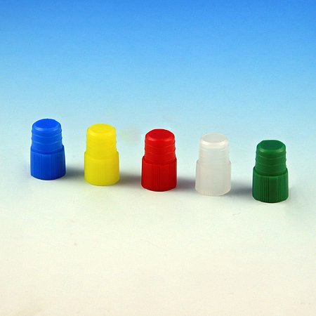 Globe Scientific - Plug Cap 12 mm, Blue, Polyethylene, Hollow Top Fits Globe 12 X 75 Mm Ps And Pp Tubes - 118139B
