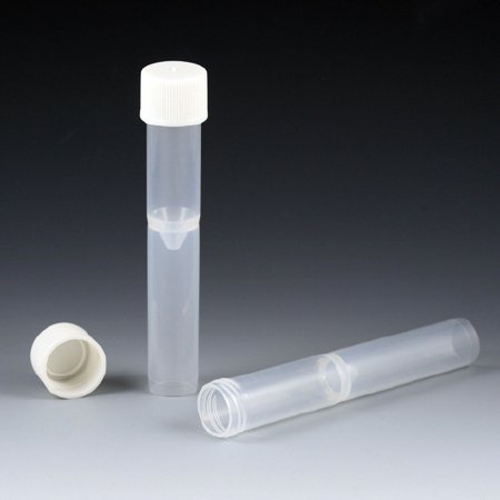 Globe Scientific - Test Tube False Bottom Plain 16 X 100 mm 5 mL Without Color Coding Without Closure Polypropylene Tube - 5527