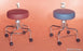Galaxy Enterprises - Exam Stool Backless Spin Lift Screw Adjustment 4 Casters Buckskin - 1135BKSK