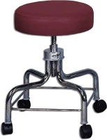 Galaxy Enterprises - Exam Stool Backless Spin Lift Screw Adjustment 4 Casters Mauve - 1125-MAUVE