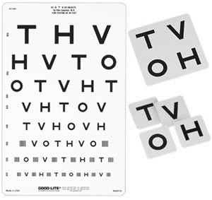 GOOD-LITE - Eye Chart Good-Lite 20 Foot Measurement Acuity Test - 600731