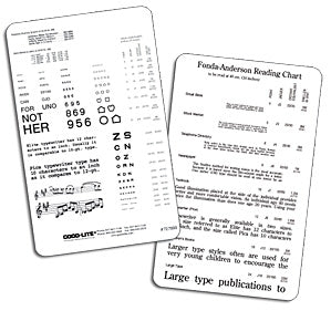 Good-Lite Good-Lite Fonda-Anderson Reading Card 40 cm Fonda-Anderson Card - 727000