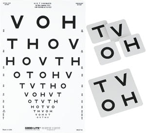Good-Lite Proportionally Spaced Distance Chart 10 Foot - 600736