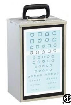Good-Lite Insta-Line Quantum Illuminated Eye Test Cabinet Table / Wall Mount Translucent Plastic - 915000
