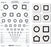 Good-Lite LEA SYMBOLS Distance Chart Lea Symbols 10 Foot 13-Line, Translucent - 250400