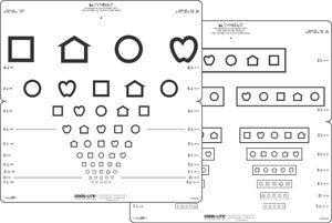GOOD-LITE - Preschool Eye Test Chart Good-Lite 10 Foot Measurement Acuity Test - 250200
