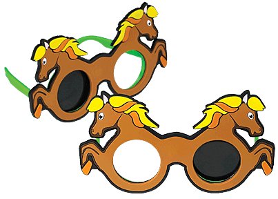 Good-Lite - Occluder Glasses Horse Style Pediatric Brown / Green / Yelllow Vinyl - 460900