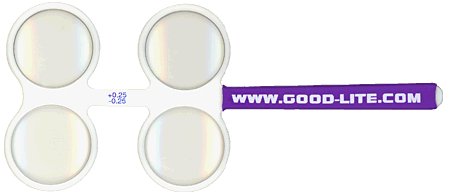 Good-Lite - Hyperopia Screening Flipper 1.5 Lens Type, Plastic, White - 127150
