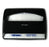 Georgia Pacific Safe-T-Gard Toilet Seat Cover Dispenser Black Plastic Manual Pull Wall Mount - 57748