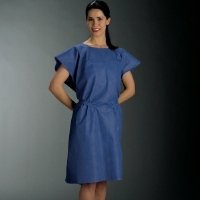 AmpleWear - Patient Exam Gown 2X-Large Blue Disposable - 50756