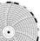 Graphic Controls Industrial Recording Paper 6 Inch Circular Red Grid - 960872