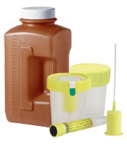 Greiner Bio-One - Urine Specimen Container with Integrated Transfer Device 100 mL (3.4 oz.) Screw Cap Unprinted Sterile - 724310