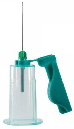 Greiner Bio-One VACUETTE Quickshield Complete Plus Blood Collection Needle with Holder 22 Gauge 1 Inch Needle Length Safety Needle Without Tubing Sterile - 450226