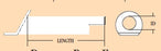 Olympus America - Ear Ventilation Tube Armstrong Plain End Grommet 1.14 mm Fluoroplastic - 140244-ENT