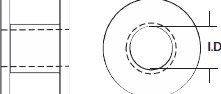Olympus America - Ear Ventilation Tube Sheehy Collar Button 1.27 mm Fluoroplastic - 70145971