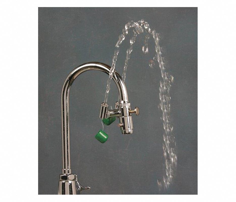 Eyewash w/Diverter, Faucet Mount