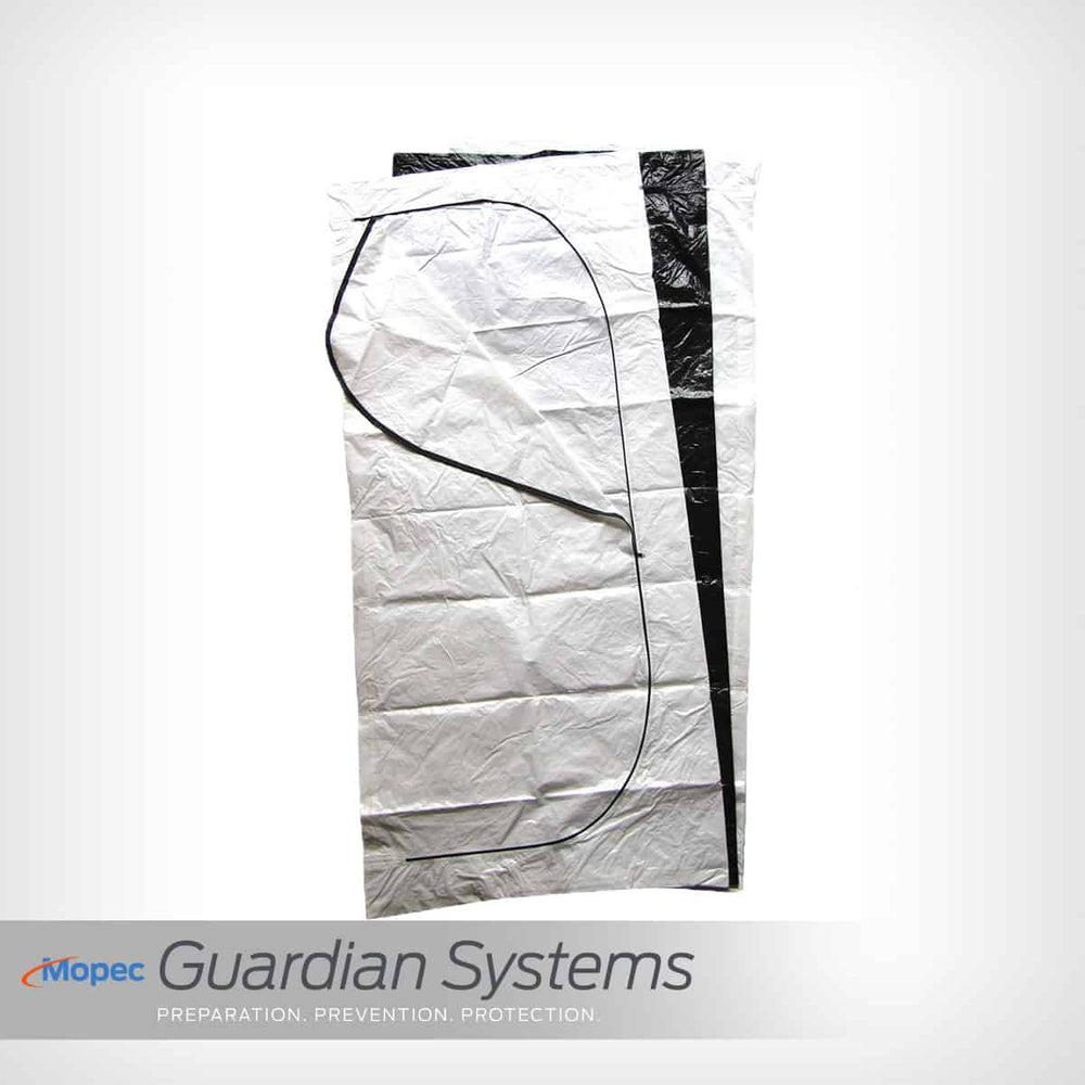 Mopec Body Bag, Envelope Zipper, CP Heavy Duty (1000lbs), Polyethylene w/ Reinforced Nylon – BE165