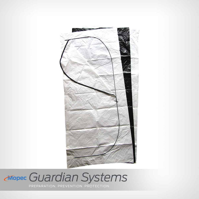 Mopec Body Bag, Envelope Zipper, CP Heavy Duty (1000lbs), Polyethylene w/ Reinforced Nylon – BE165