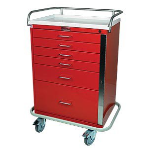 Harloff Treatment Cabinet Floor Standing Stainless Steel 6 Drawer - 6400
