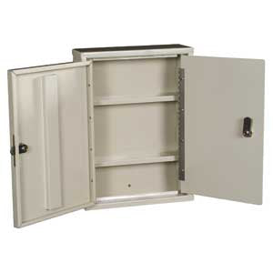 Harloff Narcotic Cabinet Wall Mount Stainless Steel Double Keyed Tubular Lock - 2701BG