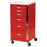 Harloff Mini-Line Emergency Cart Steel 18 X 40 X 18 Inch 6 Drawers Red - 3156B