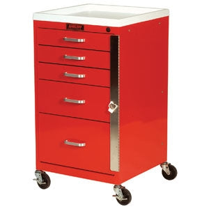Harloff Emergency Cart Steel 18 X 33.75 X 18 Inch 5 Drawers - 3145BC