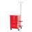 Harloff Mini-Line Emergency Cart Steel 18 X 18 X 32 Inch 5 Drawers Red - 3145B-EMG