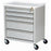 Harloff ETC Line Treatment Cart Steel 15.13 X 23.38 X 27.25 Inch 5 Drawers Red - ETC-5