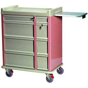 Harloff OptimAL Line Punch Card Medication Cart Aluminum 36 X 45.75 X 23.5 Inch Dark Blue - AL460PC