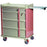 OptimAL Line - Punch Card Medication Cart Aluminum 36 X 45.75 X 23.5 Inch Dark Blue 20.5 X 17 Inch Left Side, 6.25 X 17 Inch Right Side - AL460PC