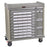 Harloff Standard Line Medication Cart Steel 23.5 X 43 X 45.75 Inch Burgundy - SL36BIN5SP