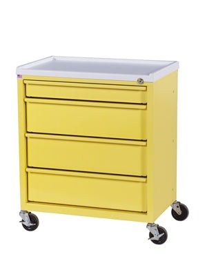 Harloff ETC Line Treatment Cart Steel 15.13 X 23.38 X 27.25 Inch 4 Drawers Beige - ETC-4