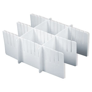 Harloff Harloff Drawer Divider Set 6 Inch White - 680502