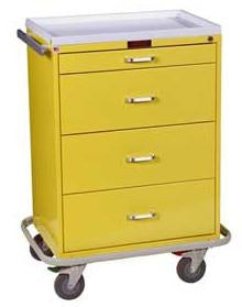 Harloff Classic Line Isolation Cart Steel 32 X 41.5 X 22 Inch 4 Drawers Navy Blue - 6520