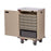 Harloff Treatment Cart Steel 28.5 X 41.5 X 19.9 Inch 5 Shelves Burgundy - 6220