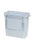 Harloff Trash Can 3 gal. Rectangular Clear Plastic Open Top - 40817