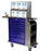 Harloff - Splint / Cast Cart Steel / Aluminum 44 X 76 X 21 Inch Light Blue 1 Drawer, 3 Inch with Black Vinyl Mat / 5 Drawers, 3 Inch / 2 Drawers, 6 Inch / 4 Adjustable Dividers Per Drawer - 6035-TC