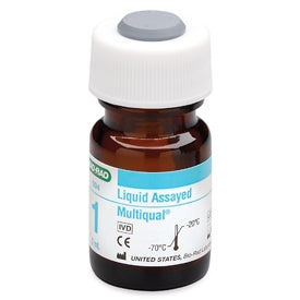 Bio-Rad Laboratories Multiqual Liquid Assayed Control Multiple Analytes Level 1 12 X 3 mL - 694