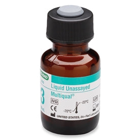 Bio-Rad Laboratories Multiqual Liquid Unassayed Control Multiple Analytes Level 3 12 X 10 mL - 699