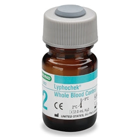 Bio-Rad Laboratories Lyphochek Whole Blood Control Red Cell Folate / Lead Tests Level 2 6 X 2 mL - 562